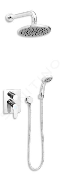 Novaservis Titania Fresh - Conjunto de grifo empotrado y accesorios de ducha, cromo SADA96050R