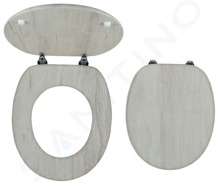 Novaservis Prestige - Siège de toilette, MDF, placage WC/DUBVELVET