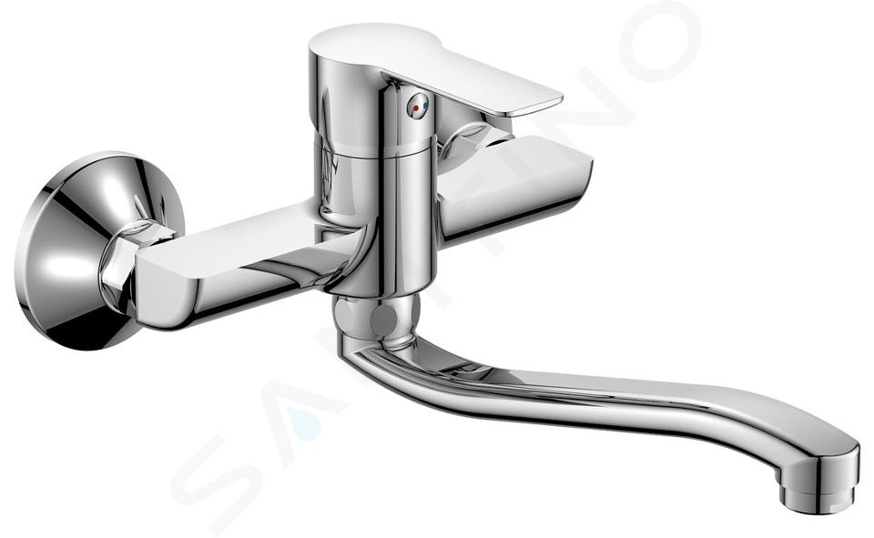 Bruckner Baron - Mitigeur de lavabo avec bec pivotant, chrome 612.015.1