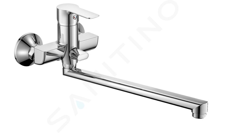 Bruckner Baron - Grifo de baño, paso 100 mm, cromo 612.035.1