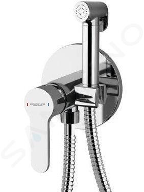 Bruckner Sieger - Miscelatore per bidet a parete con doccia, con corpo, cromo 914.007.1