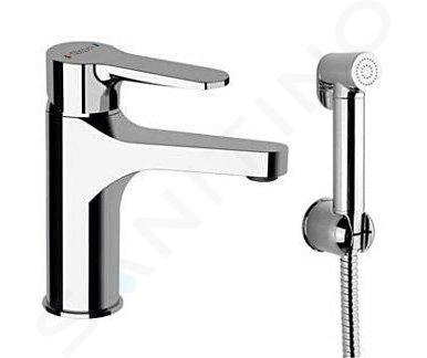 Bruckner Sieger - Mitigeur de lavabo avec douchette de bidet, chrome 914.013.1