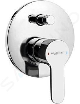 Bruckner Sieger - Miscelatore per bagno da incasso, 2 uscite, con corpo, cromo 914.042.1