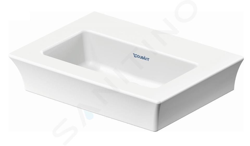 Duravit White Tulip - Umywalka 45x33 cm, bez otworu na baterię, biała 0737450070