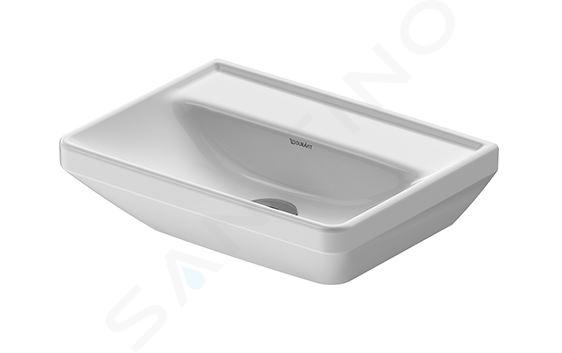 Duravit D-Neo - Umywalka 45x34 cm, bez otworu na baterię, biała 0738450070