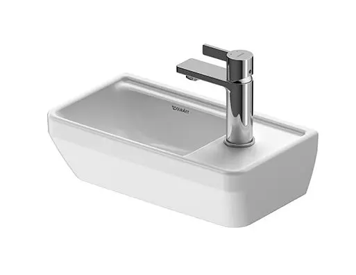 Duravit D-Neo - Handwaschbecken 400x220 mm, 1 Hahnloch rechts, weiß 0739400041