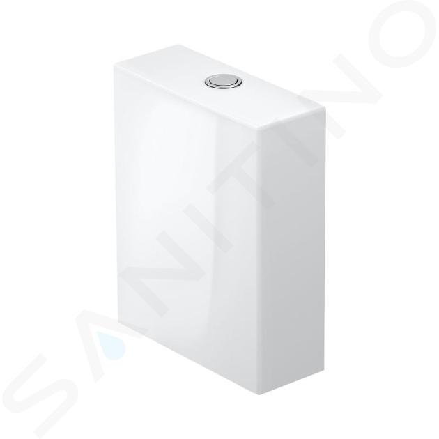 Duravit White Tulip - Splachovací nádrž 370x145 mm, připojení vlevo, bílá 0933100005