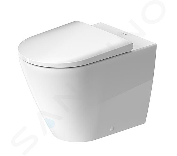 Duravit D-Neo - Stand-WC Compact, Abgang waagerecht, Rimless, HygieneGlaze, weiß 20030900001