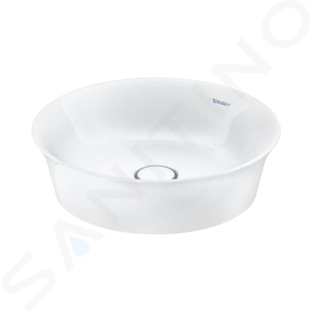 Duravit White Tulip - Cuenco de lavabo, diámetro 430 mm, DuraCeram, blanco 2362430079