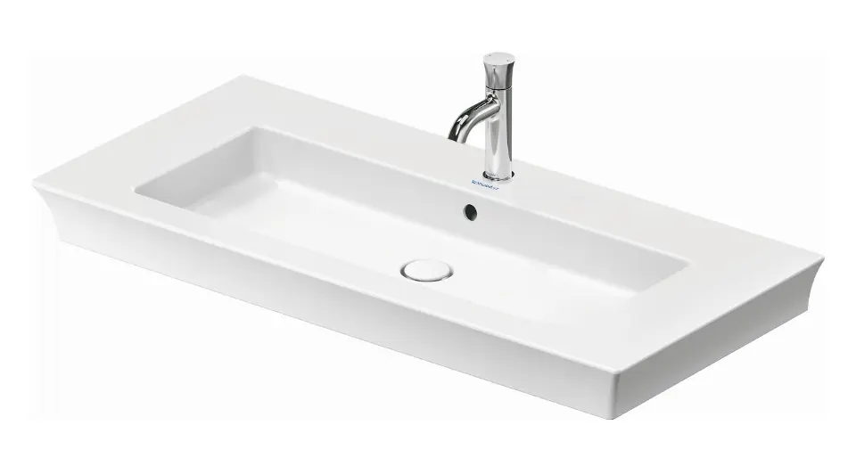 Levně Duravit White Tulip - Nábytkové umyvadlo 105x49 cm, 1 otvor pro baterii, bílá 2363100000