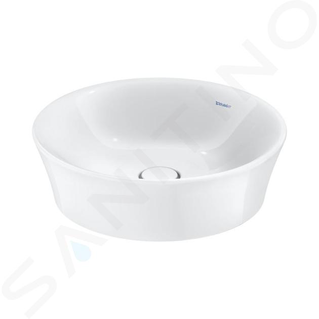 Duravit White Tulip - Lavabo da mobile, diametro 50 cm, senza foro per miscelatore, bianco 2365500070