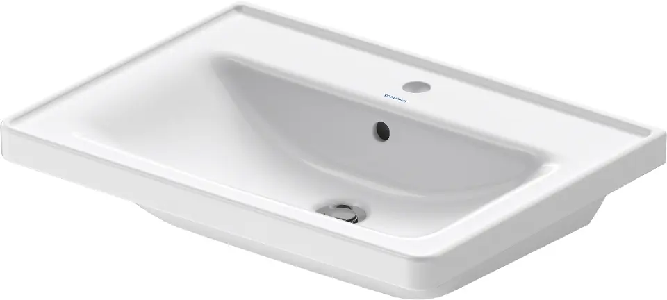 Levně Duravit D-Neo - Umyvadlo 65x48 cm, 1 otvor pro baterii, bílá 2367650000
