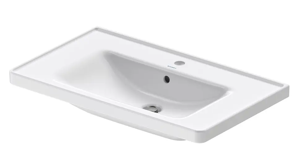 Duravit D-Neo - Lavoar 800x480 mm, cu 1 orificiu pentru baterie, alb 2367800000