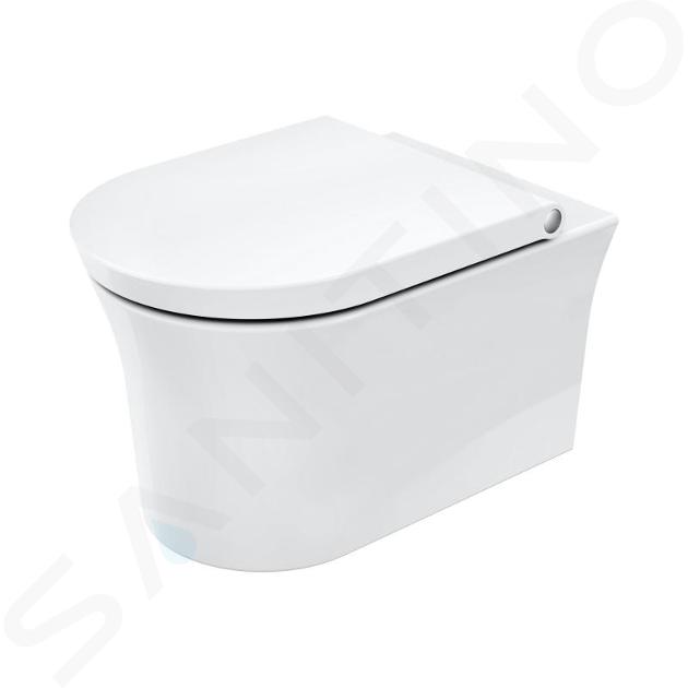 Duravit White Tulip - Toaletă suspendată HygieneFlush, Rimless, HygieneGlaze, alb 2576092000