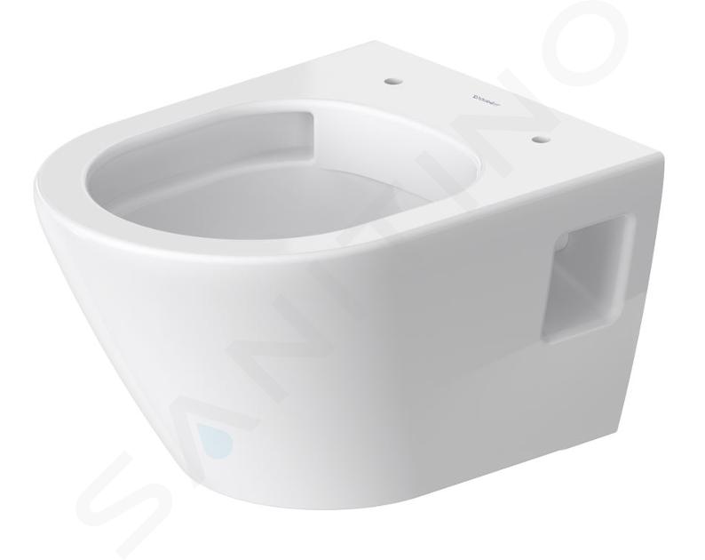 Duravit D-Neo - Toaletă suspendată, Rimless, alb 2587090000