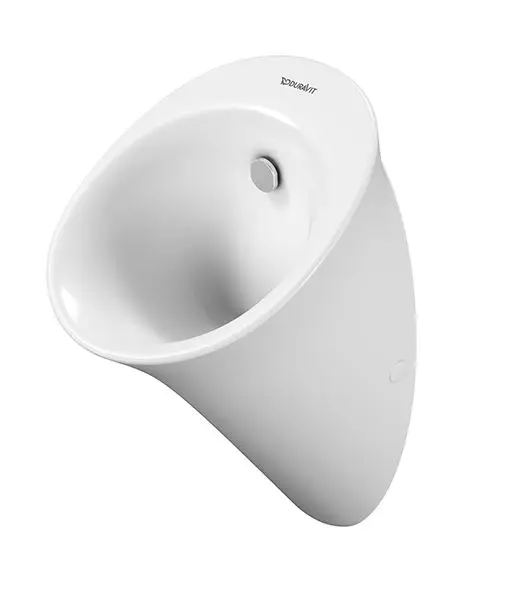 Duravit White Tulip - Urinal, Zulauf von hinten, Rimless, WonderGliss, weiß 28173000001