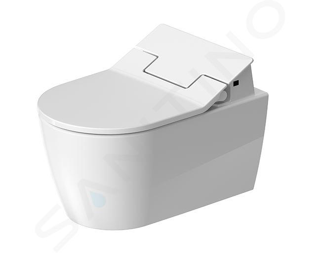 Duravit SensoWash Slim - Sedile bidet elettronico SensoWash Slim, con vaso, Rimless, HygieneGlaze, bianco 631002002004300