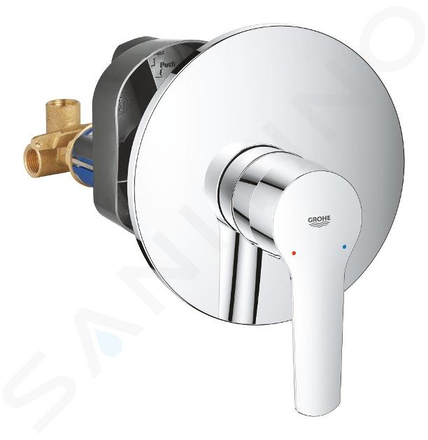 Grohe QuickFix Start - Grifo de ducha empotrado con cuerpo de montaje, cromo 32590002