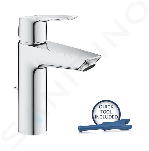 Grohe QuickFix Start - Waschtischarmatur mit Ablaufgarnitur, Chrom 23455002