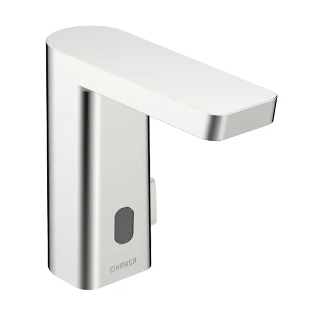 Hansa Stela - Grifo de lavabo automático con sensor, alimentación con batería, cromo 57162279