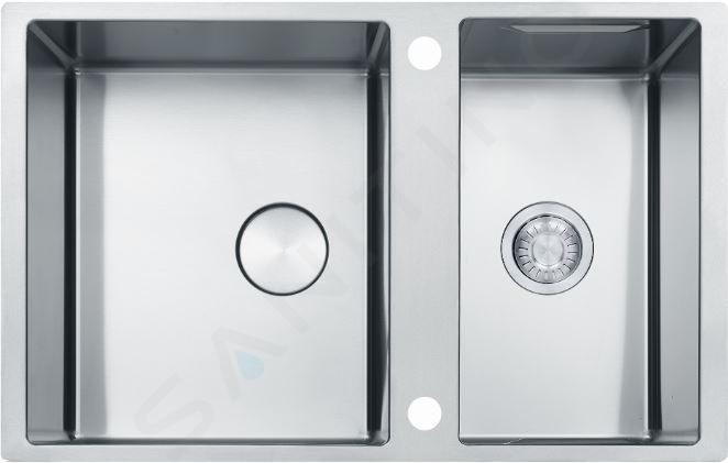 Franke Box Center - Évier BWX 120-41-27, 820x520 mm, inox 122.0579.553