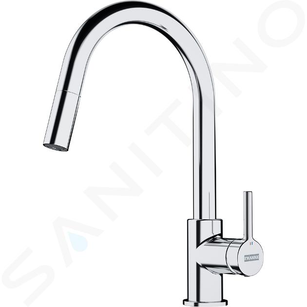 Franke Lina - Baterie chiuvetă FC 6051.031 cu duș extractibil, crom 115.0626.051