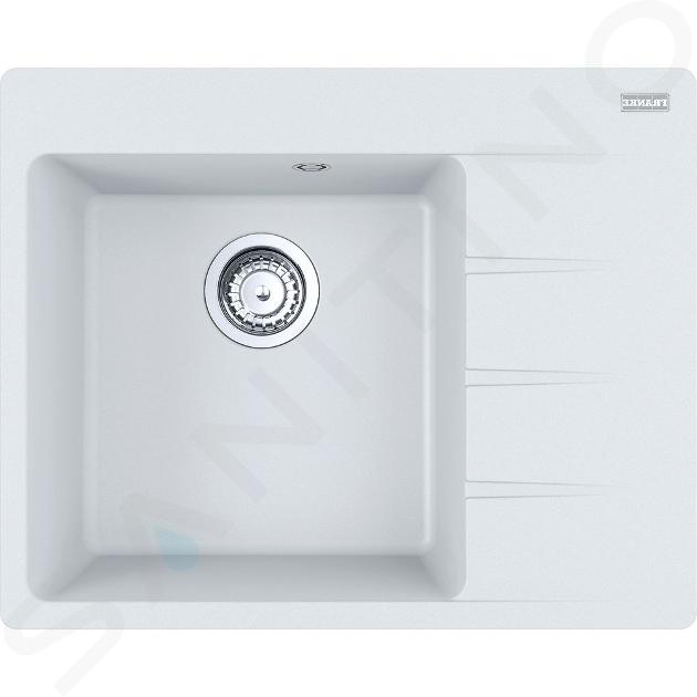 Franke Centro - Évier en Fragranite CNG 611-62 TL/2, 62x50 cm, blanc-glace 114.0637.494