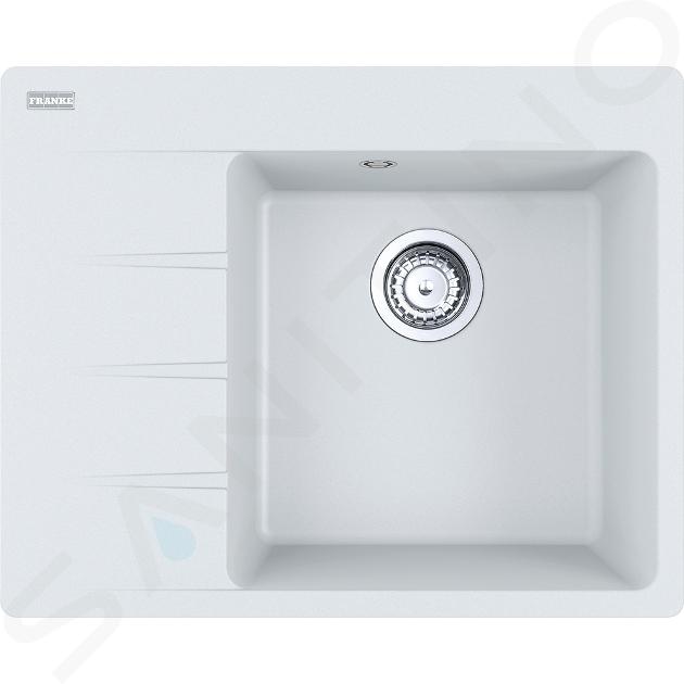 Franke Centro - Évier en Fragranite CNG 611-62 TL / 7, 62x50 cm, blanc-glace 114.0637.164