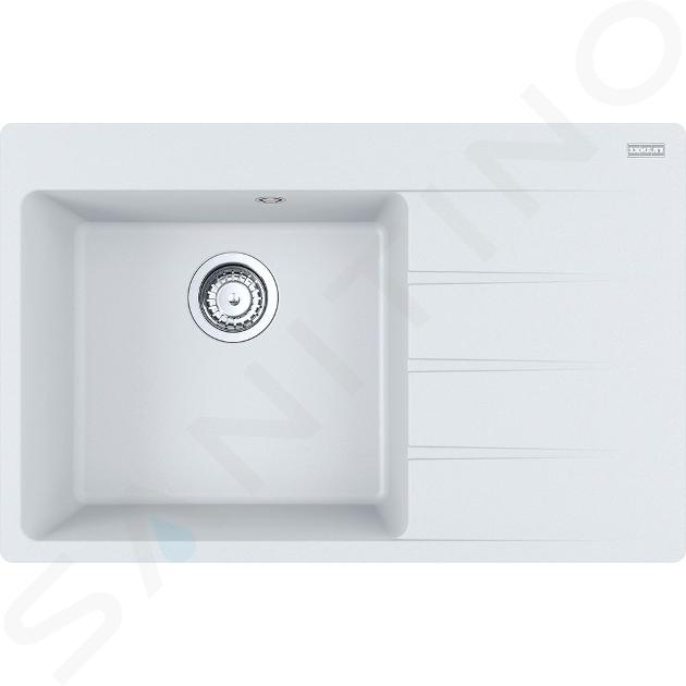 Franke Centro - Évier en Fragranite CNG 611-78 TL / 2, 78x50 cm, blanc-glace 114.0637.512