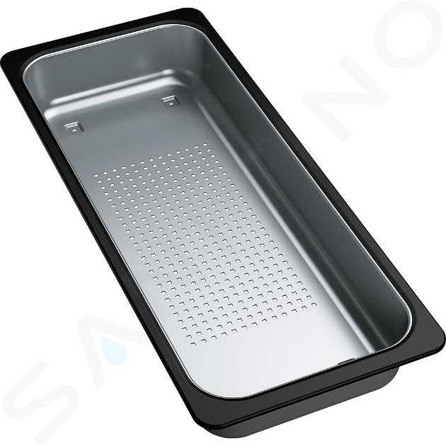 Franke Accessoires - Bac d'égouttement pour les éviers, 181x431x59 mm, inox / plastique noir 112.0520.497