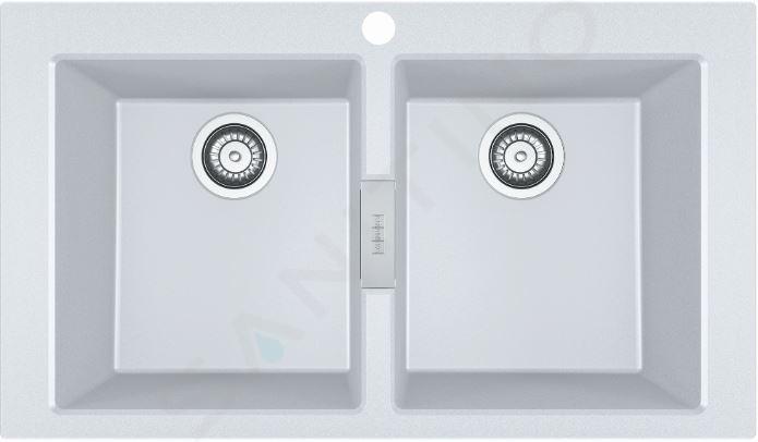 Franke Sirius 2.0 - Tectonitový dřez S2D 620-86, 860x500 mm, bílá 143.0637.160
