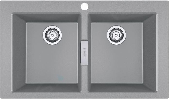 Franke Sirius 2.0 - Zlew Tektonit S2D 620-86, 86x50 cm, szary 143.0650.970