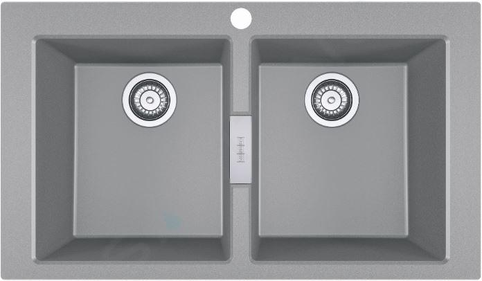 Franke Sirius 2.0 - Tectonitspülbecken S2D 620-86, 860x500 mm, grau 143.0650.970