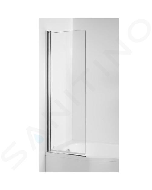 Jika Tigo - Schermo da bagno, 600x1500, sinistra/destra, argento/vetro trasparente H2562140026681