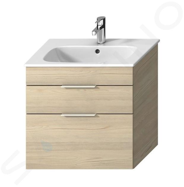 Jika Deep - Mobiletto con lavabo, 63x42x61 cm, frassino H41J6144025141