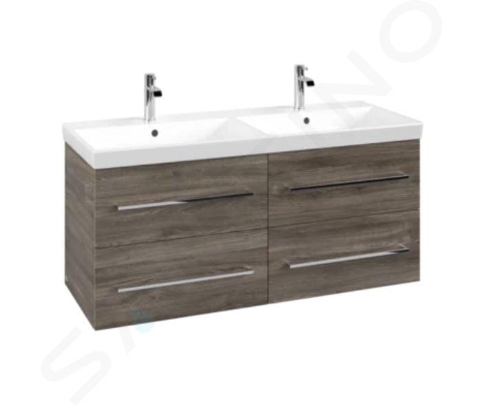 Villeroy & Boch Avento - Mueble de lavabo, 118x51x45 cm, 4 cajones, Stone Oak A89300RK