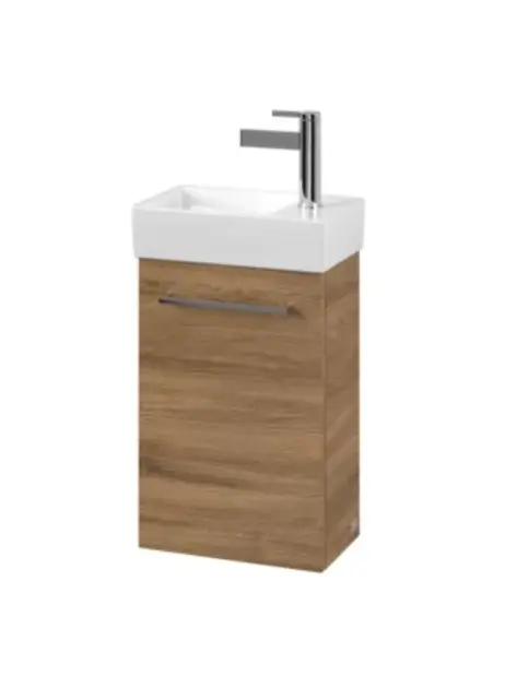 Levně Villeroy & Boch Avento - Umyvadlová skříňka, 34x51x20 cm, 1 dvířka, Oak Kansas A87601RH