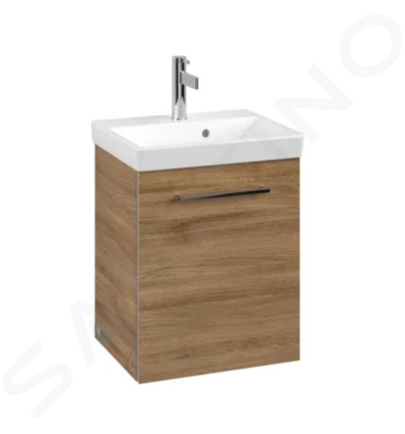 Villeroy & Boch Avento - Dulap pentru lavoar, 430x514x352 mm, 1 ușă, Oak Kansas A88700RH