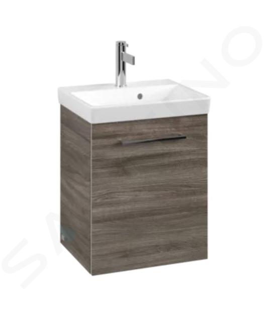 Villeroy & Boch Avento - Mueble de lavabo, 43x51x35 cm, 1 puerta, Stone Oak A88701RK