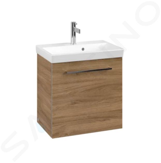 Villeroy & Boch Avento - Umývadlová skrinka, 530x514x352 mm, 1 dvierka, Oak Kansas A88800RH