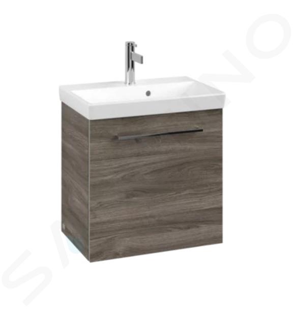 Villeroy & Boch Avento - Mobile sottolavabo, 53x51x35 cm, 1 anta, Stone Oak A88800RK