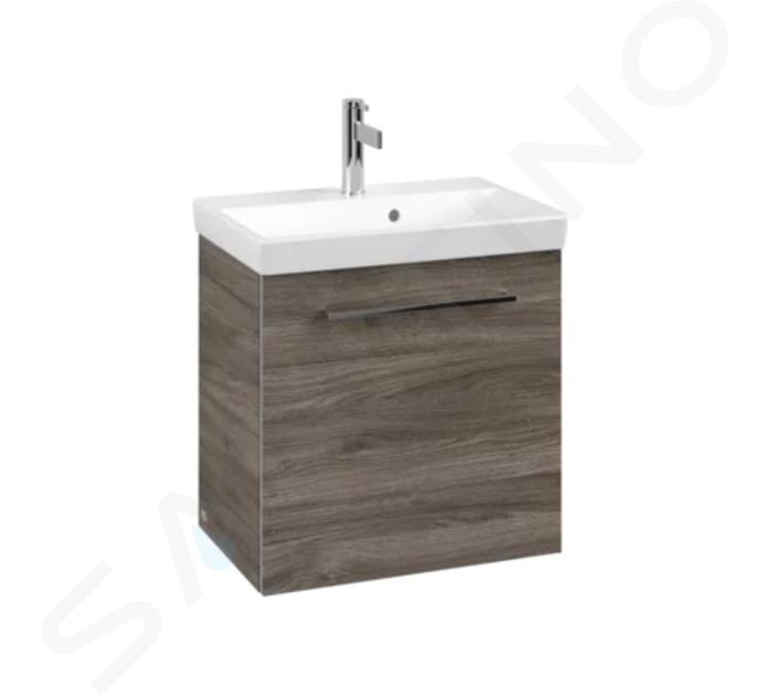 Villeroy & Boch Avento - Mueble de lavabo, 53x51x35 cm, 1 puerta, Stone Oak A88801RK