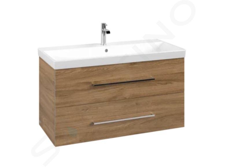 Villeroy & Boch Avento - Waschtischunterschrank, 980x514x452 mm, 2 Schubladen, Oak Kansas A89200RH