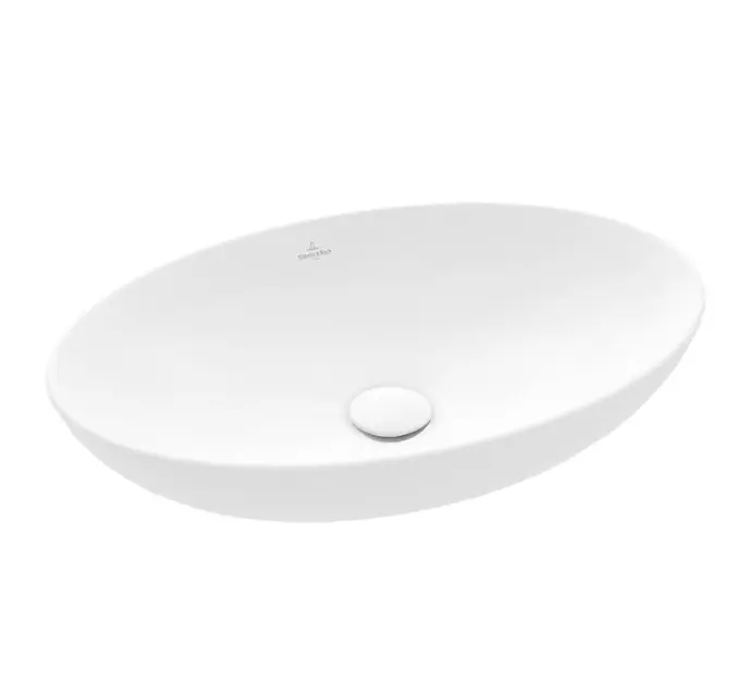 Levně Villeroy & Boch Loop&Friends - Umyvadlo na desku, 56x38 cm, bez přepadu, CeramicPlus, Stone White 4A4701RW