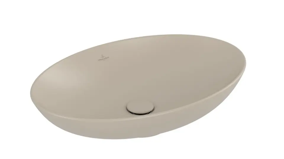 Levně Villeroy & Boch Loop&Friends - Umyvadlo na desku, 62x42 cm, s přepadem, CeramicPlus, Almond 4A4800AM