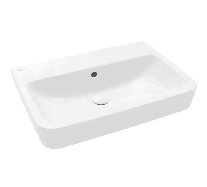 Levně Villeroy & Boch O.novo - Umyvadlo 65x46 cm, s přepadem, bez otvoru pro baterii, CeramicPlus, alpská bílá 4A4167R1