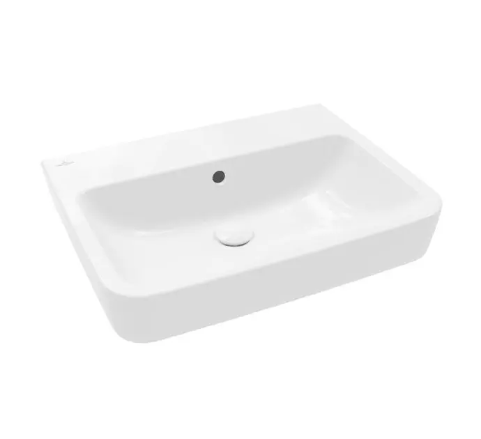 Levně Villeroy & Boch O.novo - Umyvadlo 60x46 cm, s přepadem, bez otvoru pro baterii, CeramicPlus, alpská bílá 4A416JR1
