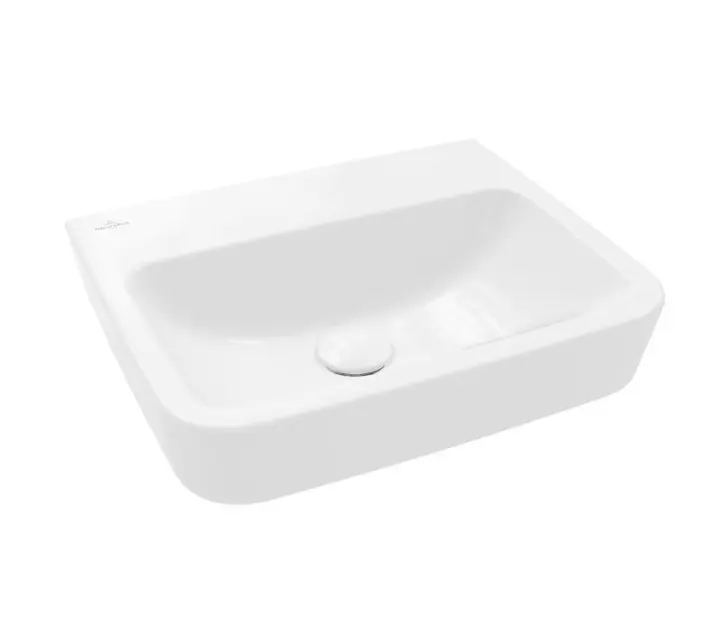 Levně Villeroy & Boch O.novo - Umývátko na desku, 45x37 cm, bez přepadu, bez otvoru pro baterii, CeramicPlus, alpská bílá 43444FR1
