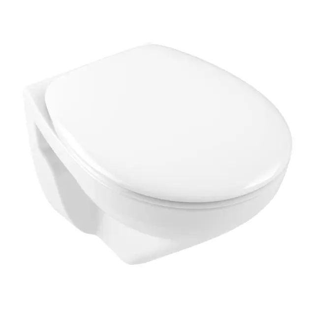 Villeroy & Boch O.novo - Wand-WC mit WC-Sitz SoftClosing, DirectFlush, Alpinweiß 7667HR01