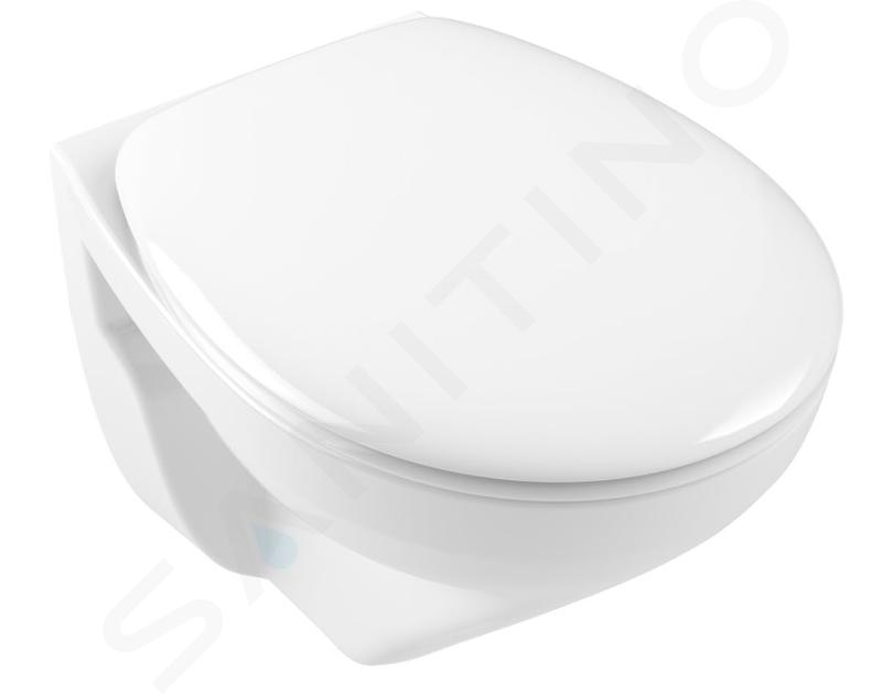 Villeroy & Boch O.novo - WC montowane na ścianie, DirectFlush, kolor alpejski 7667R001